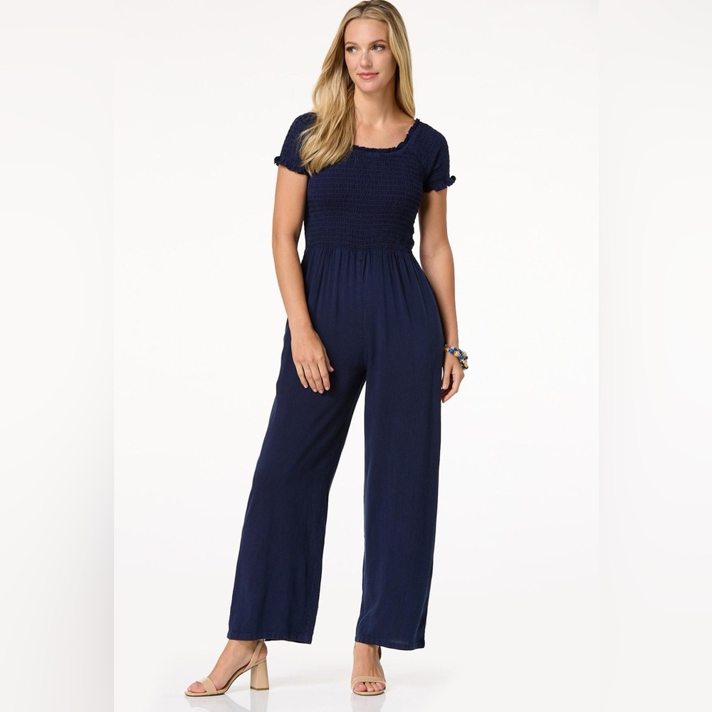 Smocked Jumpsuit